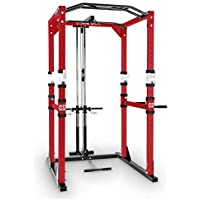 CapitalSports Tremendour Jaula musculación dorsalera (Acero canteado- Profesional- multiagarre- Flexiones- paralelas…